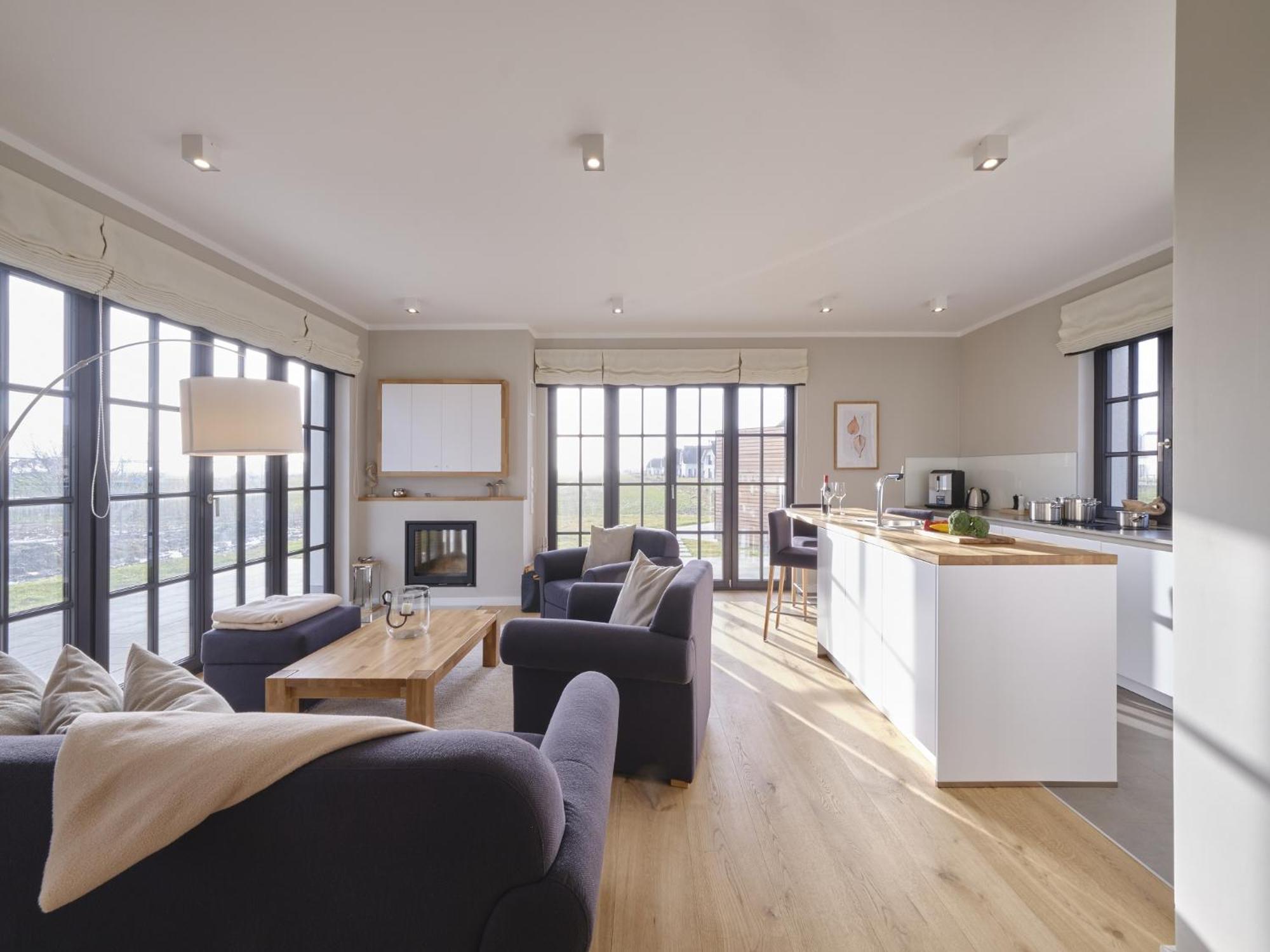 Reetland Am Meer - Luxusplus Reetdachvilla Mit 4 Schlafzimmern, Aussensauna, Loungebereich Und Kamin G07 Dranske Exterior foto